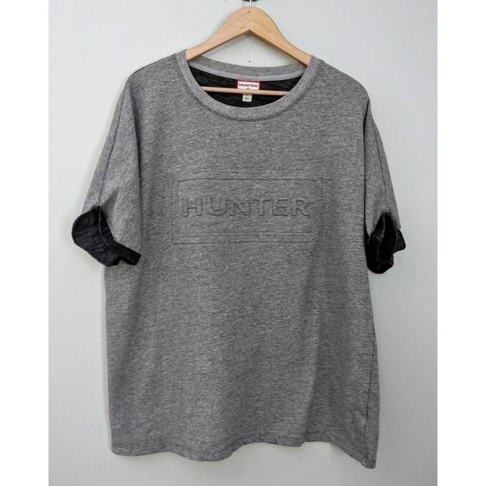 Hunter for Target Embossed Rolled Sleeve Top